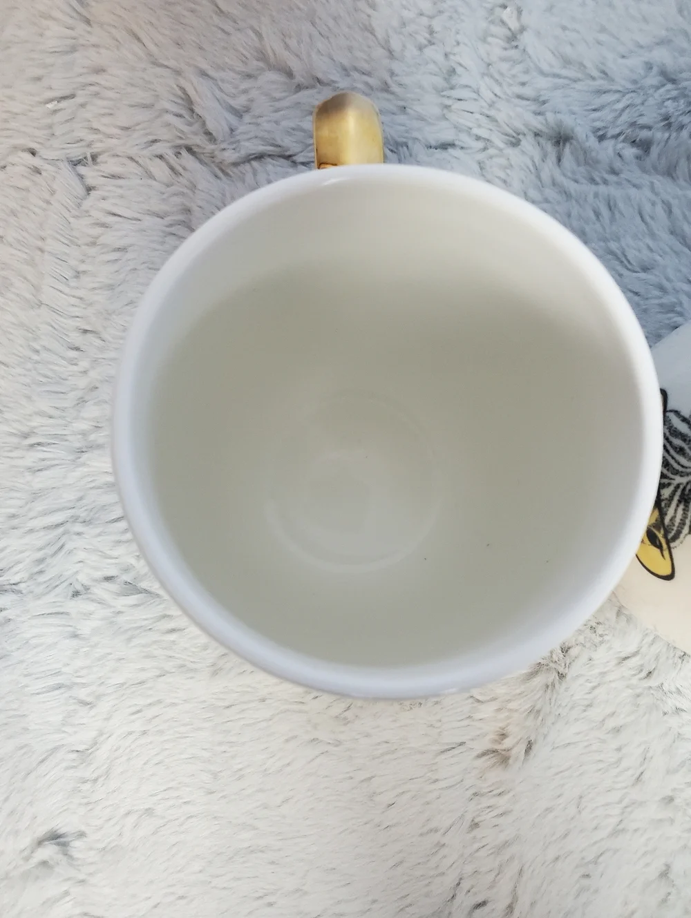 Set of 2 Pier 1 Imports Mugs: Zebra With Gold Handle and Koala With Gold Handle